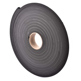 Sponge Neoprene Stripping W/Adhesive 1-1/2in Wide X 1/2in Thick X 25ft Long