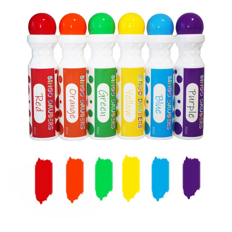 SEETOOOGAMES Bingo Daubers Dot Markers - Mixed Colors Set of
