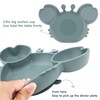 Qshare Toddler Plate, Portable Baby Plates for Toddlers and Kids,