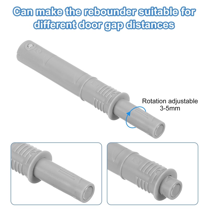 sourcing map 2 Pcs Magnetic Push Latches for Cabinet Door,