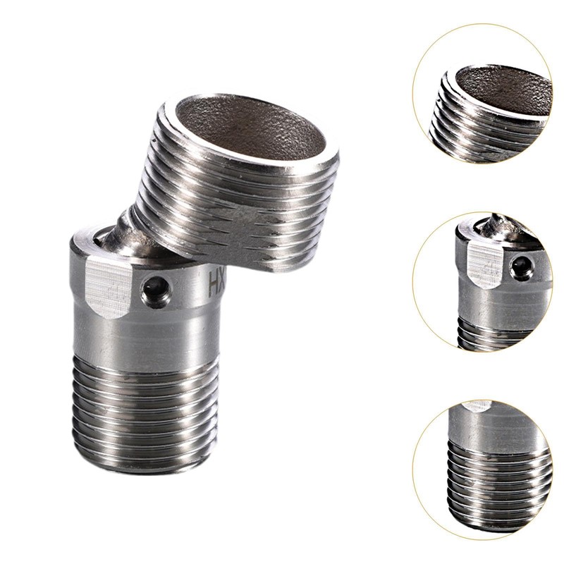 LOVIVER Faucet Angled Curved Foot Universal Convenient Installation Adjustable Angle