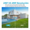 ZINKER Camara Seguridad Exterior WiFi 4mp 2K, 2560 x 1440,