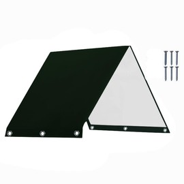 Playground Replacement Canopy, 52" x 90" Swing Set Replacement Tarp, Waterproof 210D Oxford Cloth Playset Replacement Tarp, Playground Accessories for Kids Outdoor, Backyard Playground (Black)