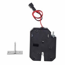 BuyWeek Electronic Cabinet Lock, DC 12V Electric Control Latch Drawer Switch Lock Electromagnetic Lock Without Detection Switch