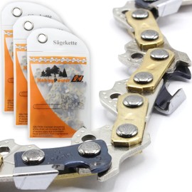 3 x Saw Chain Full Chisel Cutting Length 38 cm 56 TG Replacement Chain 3/8 Inch / 1.5 mm Compatible with Dolmar, Makita, Stihl, Husqvarna etc.