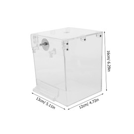 CORHAD 1Pc Parrot Shower Box Transparent Bird Bath for Cage Accessories Bird Bathroom Fun and Safe Bathing for Parakeets and Budgies for Indoor Use