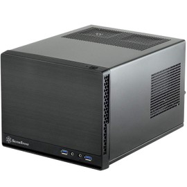 Silverstone Tek Mini-DTX, Mini-ITX Small Form Factor Computer Case with Faux Aluminum Front Panel Cases SG13B-Q