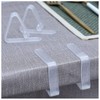 Kitnish 16PCS Clear Plastic Tablecloth Clips,Transparent Clear Tablecloth Clips, Plastic