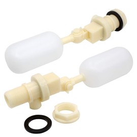 MUDUOBAN Float Valve 3/4 Inch,2 Pack Water Float Ball Valve with Adjustable Arm and Filter for Fountain,Water Trough,Water Tank,Pool,Pond,Automatic Waterer Water Bowl,Aquarium