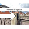 Fence Panel Wedges Grips Stops Banging Rattling Noise Stoppers Pack