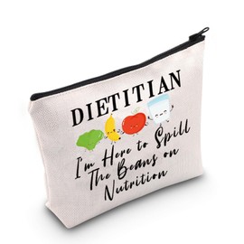 Funny Dietitian Gift Future Dietitian Graduate Cosmetic Bag Nutritionist Day Gift (Dietitian I'm Here CA Bag)