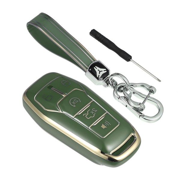 MACHSWON 5 Button Car Remote Key Fob Case Cover with