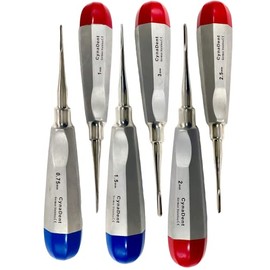 ArTlAb-Premium Dental Elevators Etracting Extraction Osteotome Periotome Luxating Elevator Apical Spade Cryer Proximator Elevator Oral Implant, Root Extraction (Luxating 0.75-3MM Set of 6)