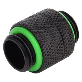 Bitspower G1/4" Male to Male Extender Fitting (14mm), Rotary, Matte Black