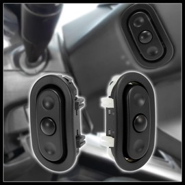 Hihaha Pair Radio Control Steering Wheel Switches for Chrysler for Jeep for Dodge for Ram 04685729AB 04685728AB Driver and Passenger Side Durable Material