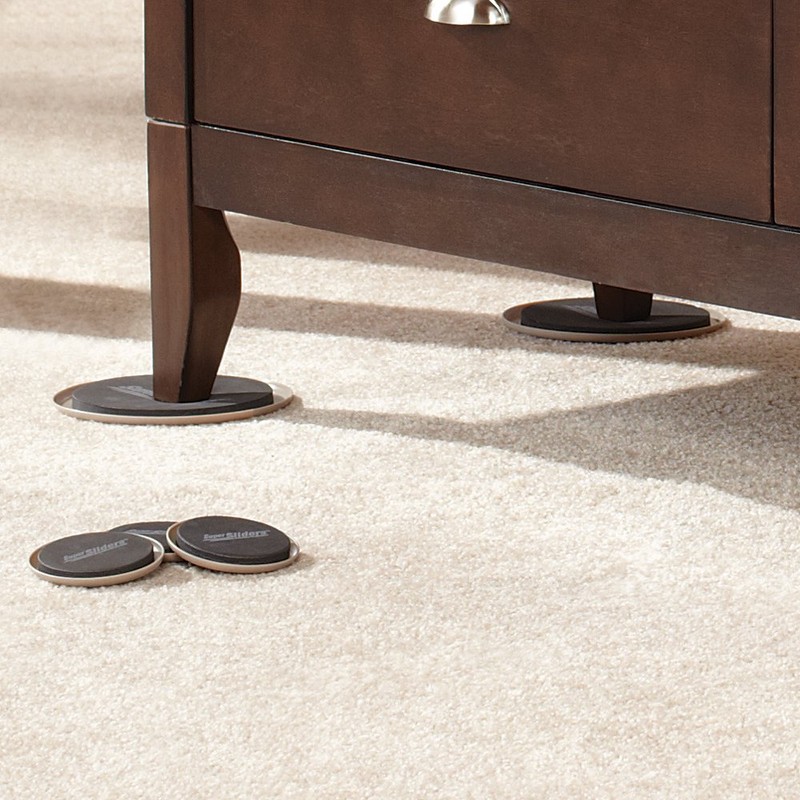 SuperSliders 4703095N Reusable Heavy Furniture Moving Sliders Kit for Carpet
