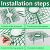 Iceyyyy 12 Packs Square Strawberry Supports-Strawberry Growing Racks- Plant Support