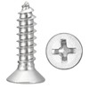 METALLIXITY Countersunk Phillips Wood Screw (#10x3/4) 20Pcs, 304 Stainless Steel