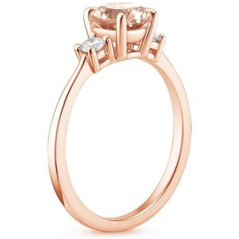 18K Rose Gold Plated Champagne Egg-shaped Morganstone champagne ring Morganite Rhinestone Inlaid Finger Ring Women Fashion Wedding Jewelry 6