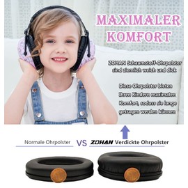 ZOHAN 030 Hearing Protection for Children, Noise Protection Headphones for Autism, Passive Capsule Ear Protectors for Primary Schools, Adjustable Earmuffs, NRR 22 dB, SNR 27 dB – Unicorn