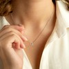 Yoosteel Layered Silver Initial Necklaces for Women - 14K White