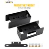 Partsam 1 Set Rectangle Black Trailer Tail Light Mounting Box