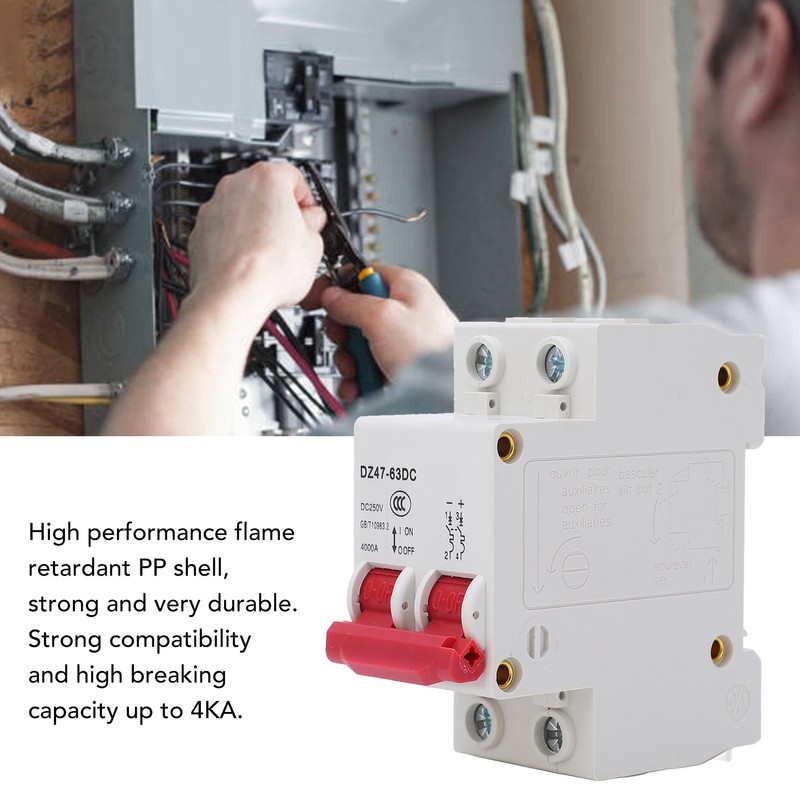 Circuit Breaker 2P Photovoltaic PV DC 4000A Breaking Capacity for