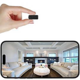 Mini Indoor WiFi Camera Home Security Room Body Cameras Nanny Cam Small Smart Home Outdoor Cams Pet Dog Baby Camera HD House Portable Camaras Motion Detection Night Vision Cam No Need WiFi Door Camara