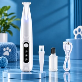 Upgraded Version Pet Paw Trimmer with LED Light – Precise Grooming Tool for Dogs & Cats with Waterproof Design and Rechargeable Convenience