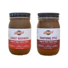 KC Natural Tomato-Free Pasta Sauce Combo Pack, Traditional Style & Carrot Marinara, 31.5 oz Total, Paleo & AIP Friendly