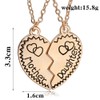 Gifts for Daughter Mom 2pcs Mother Daughter Split Broken Heart