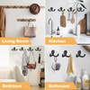 CBWLWJ 10 Pack Coat Hooks Wall Hooks for Hanging, Heavy