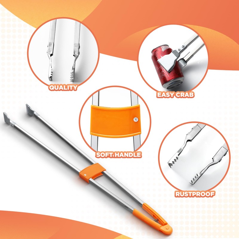 LOYIM 2 Pack Reacher Grabber Tool Lightweight Litter Pick up