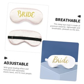 IWOWHERO 3pcs Silk Sleep Eye Mask Sleep Masks for Women Silk Sleep Mask Bridal Shower Decorations Wedding Decorations Bride Eye Mask Silk Mask for Sleeping present Bridesmaids Sleep Masks