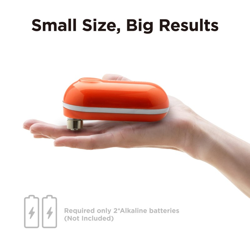 Kitchen Mama Mini Electric Can Opener Smooth Edge: Open Cans