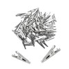 Jabinco (Pack of 100pcs) 35mm Metal Alligator Clip