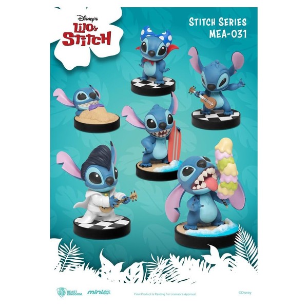 Beast Kingdom Lilo & Stitch MEA-031 Mini Egg Attack Action Figures 6-Piece Set, Multicolor