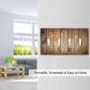 Rustic Brown Wood Natural Wooden Light Switch Covers Quad Toggle