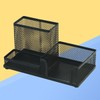 SHOWERORO Stackable Storage Box Mesh Office Supplies Desk Organizer Metal