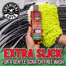 Chemical Guys CWS208 Watermelon Snow Foam Car Wash Soap (Works with Foam Cannons / Guns or Bucket Washes) Safe for Trucks, Motorcycles, RVs & More, 128 fl oz (1 Gallon), Watermelon Scent