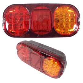 APUK 2x Rear LED Stop Tail Brake Light Unit Replacement for JCB 2CX 3CX 4CX Backhoe Digger