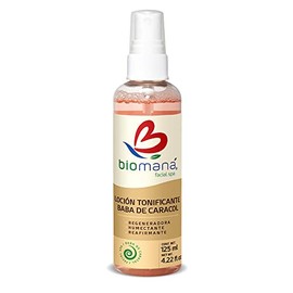 Biomaná Loción Tonificante Facial Baba de Caracol, Humectante, 125 ml.