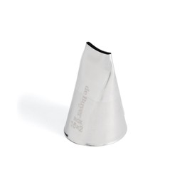 DE BUYER 2117.15 Tülle mit Edelstahlband, Breite 15 mm x 2 mm, Edelstahl, grau, 1,5 x 0.2 x 4.5 cm