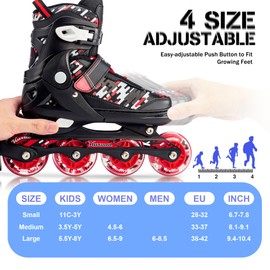Kids Inline Skates for Boys Girls Ages 5-8 6-12 8-12 Patines para Niños Niñas
