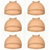 Sunwell 6 pieces Light Brown Wig Cap Stocking Wig Caps