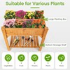 S AFSTAR Raised Garden Bed with Legs, Wooden Elevated Planter