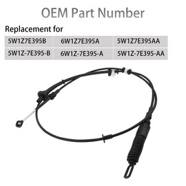 Automatic Shift Control Cable Compatible with Ford Crown Victoria Lincoln Town Car Mercury Grand Marquis 2005-2011 4.6L V8 Gear Shift Cable 6W1Z7E395A 5W1Z7E395AA 5W1Z7E395B