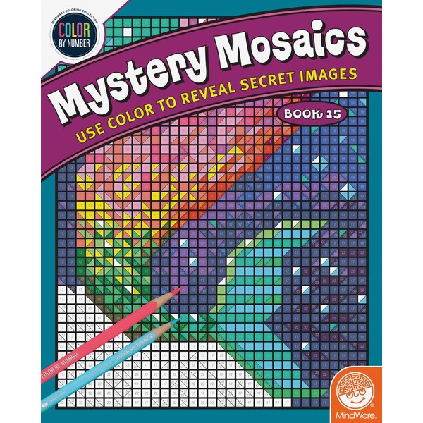 MindWare Color by Number Mystery Mosaics: Book 15