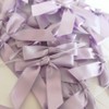 Micomon 50pcs 2-1/2" Lavender Satin Ribbon Bows with Twist Ties