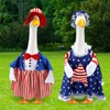 Realspring 2 Set Summer Goose Outfit 23" Porch Cement Goose